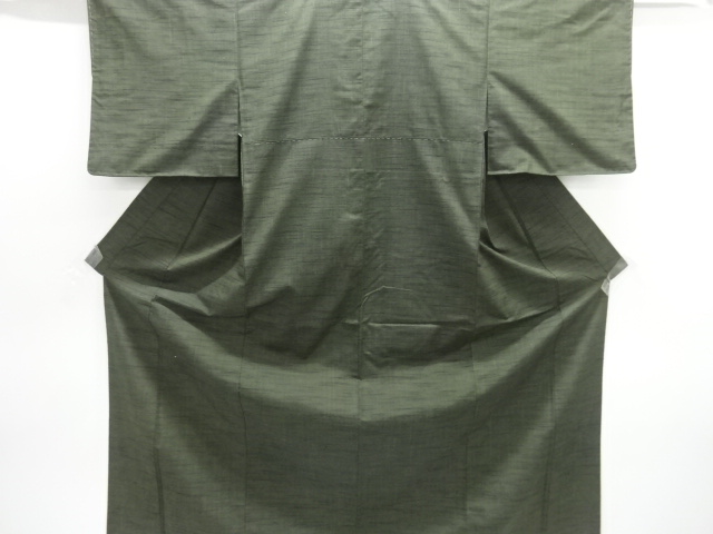 アンティーク　手織り紬着物